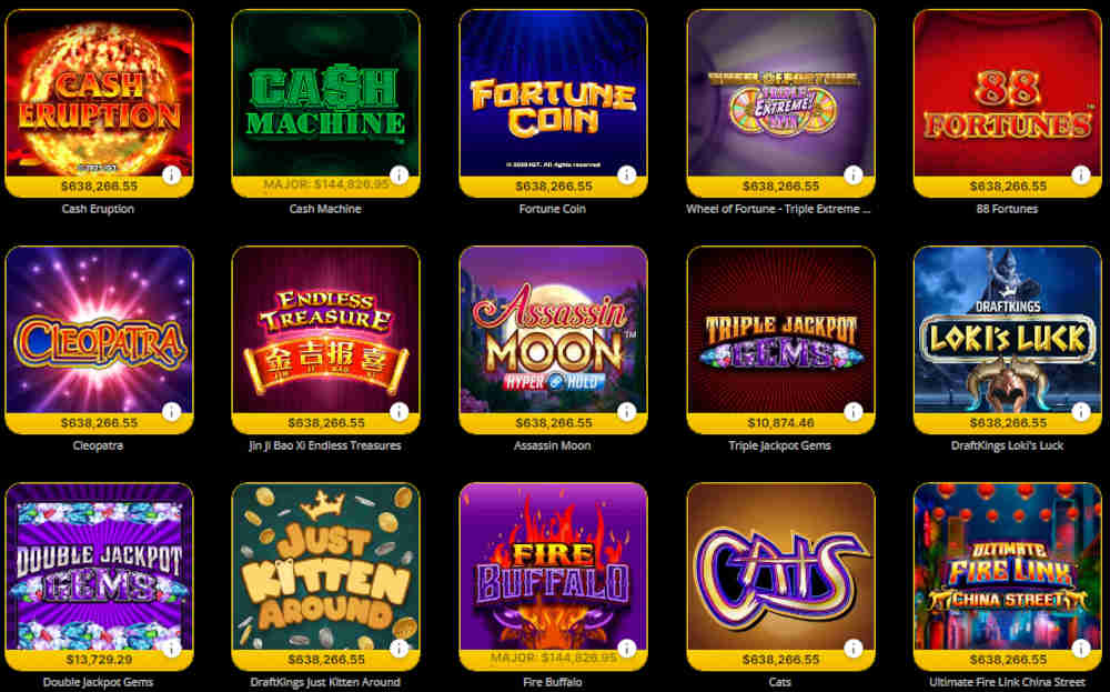 DraftKings Casino offers exclusive jackpot slots